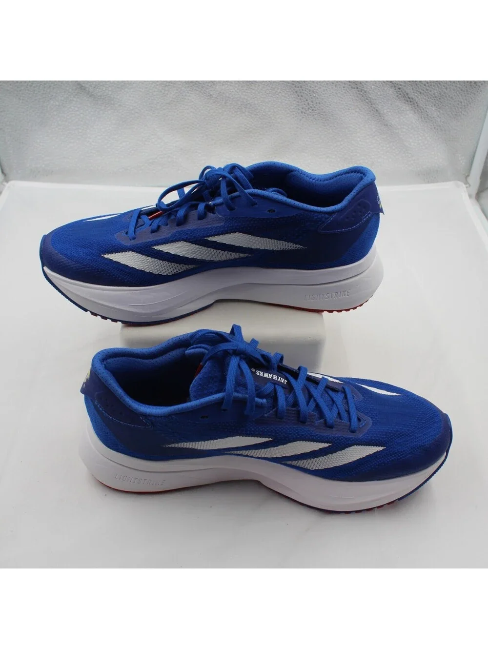 Adidas Adizero SL2 Sz 7 Men / 8 Women Kansas Jayhawks CROYAL/TEPORE/FTWWHT Blue